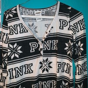 PINK Christmas  sleep gown